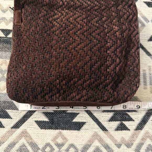 Sharif Vintage Brown Woven Suede and Gold Bag - Picture 8 of 11